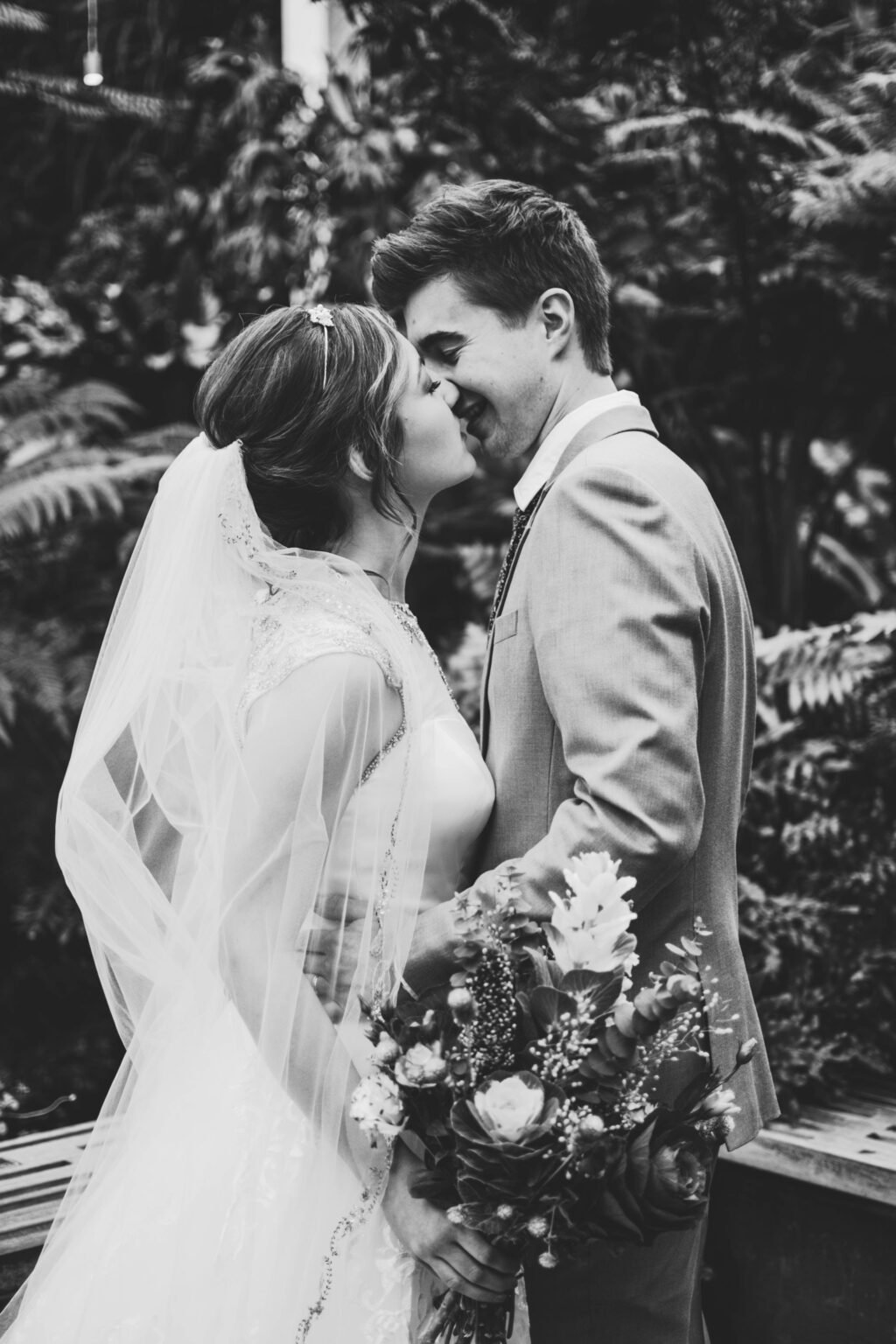 Noir et blanc a proximité du photographe de mariage Rhône-Alpes