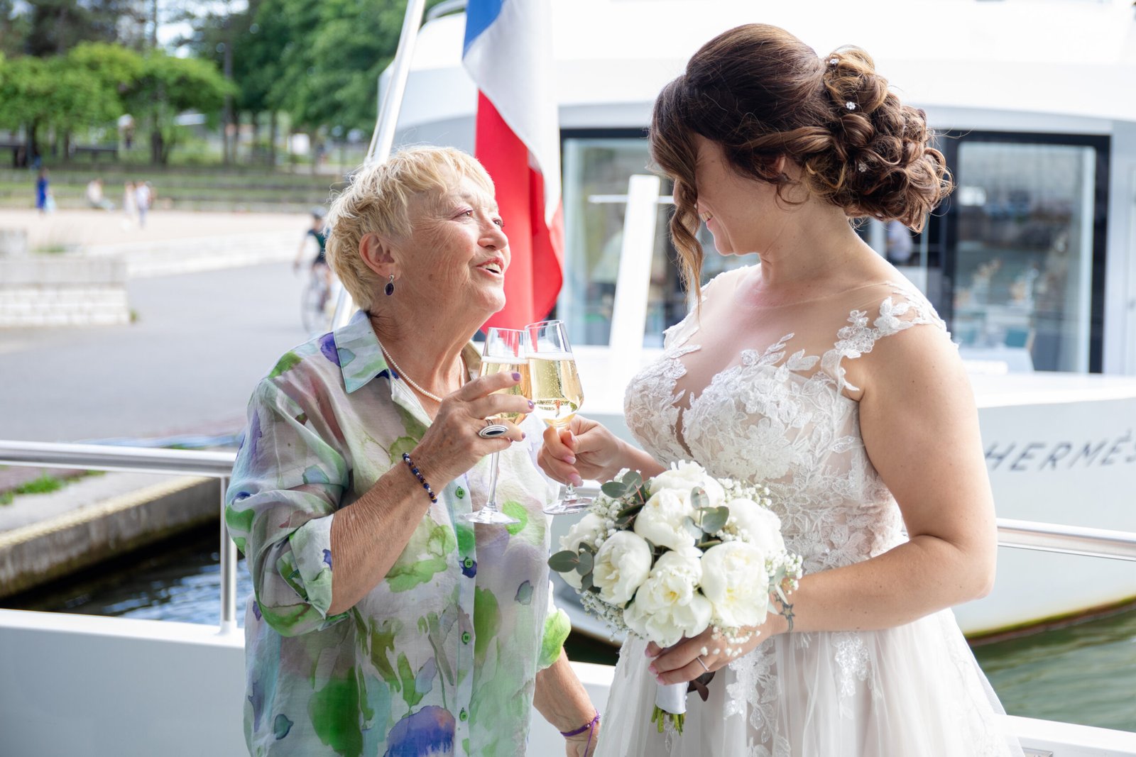 sur le bateau
